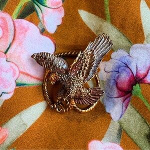 🦅 Vintage Western Eagle Scarf Slide